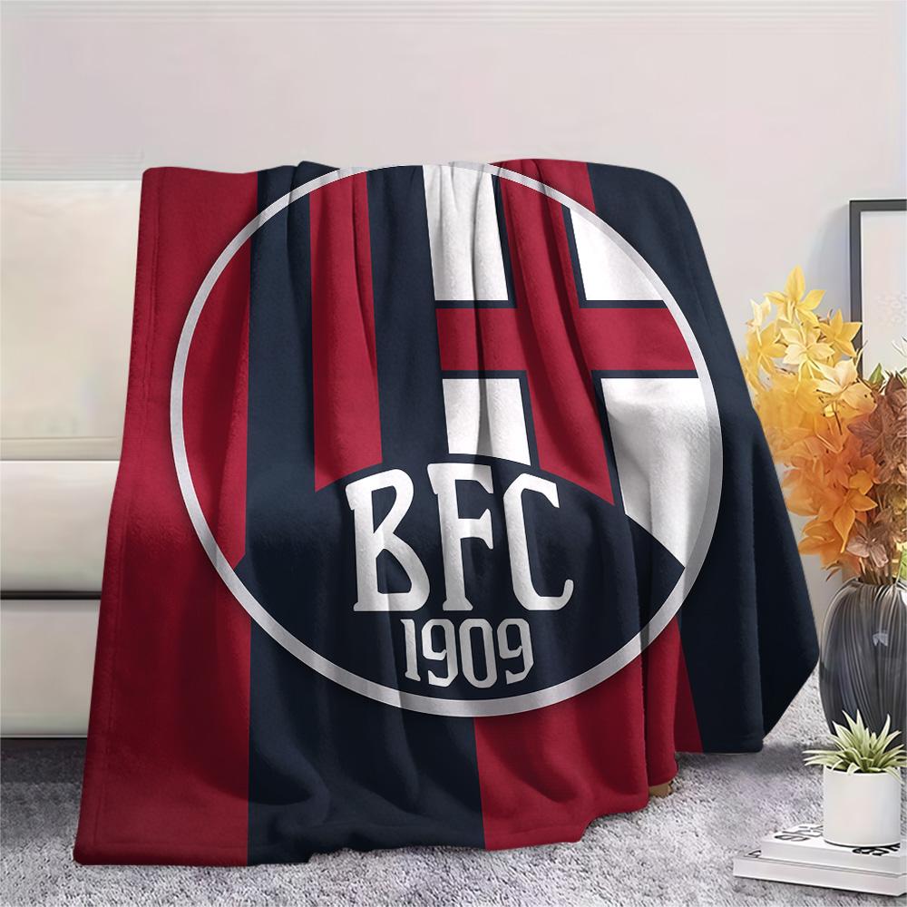 AS Bologna Calcio  Print Flannel Blanket, High quality Comfortable for All Seasons, Home Decor, Warmth and Comfort