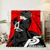 Classic Anime Persona 5 Throw 240g Flannel Blanket Lightweight Soft Skin-friendly Summer Thin Throw Blanket