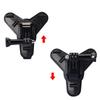 Motorcycle Helmet Mount Strap Flodable Front Chin Mount for GoPro 12 11 10 9 8 DJI Osmo Action 3 4 Insta360 X3 Go 3 Accessories