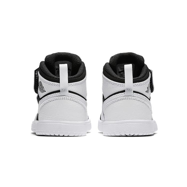 Jordan Air Jordan 1 TD Удобные Высокие Детские Кроссовки Черно-Белые Для Младенцев и Малышей AR6352-113