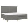 VidaXL Slat Bed Base with Mattress and LEDs, Upholstered Bed with Headboard, Double Bed, Adult Bedroom Bed, 3135382