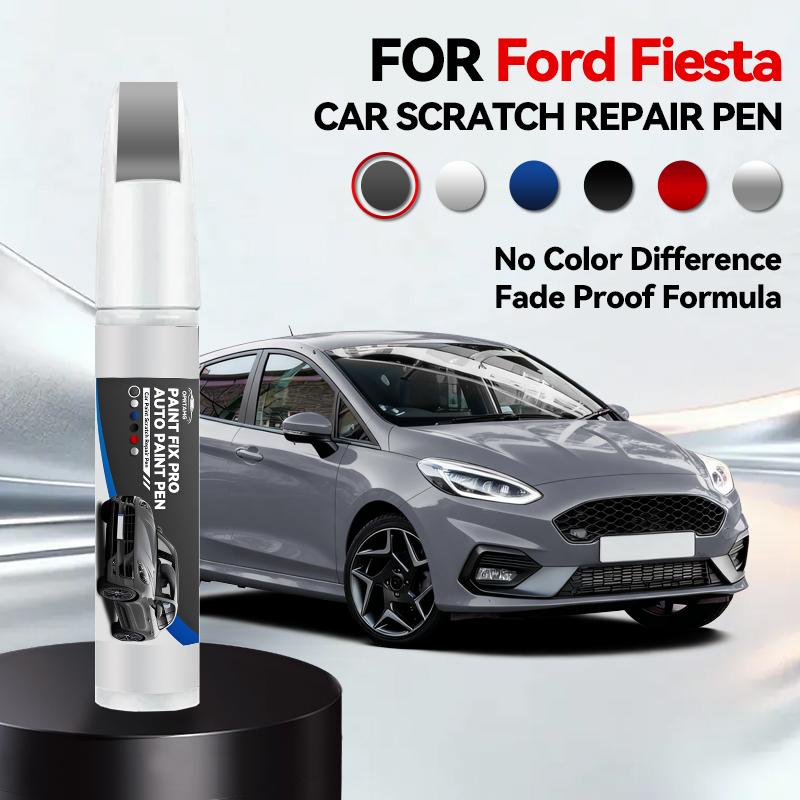 Для Ford Fiesta Автомобильный ремонтный маркер краски Подкраска Удаление царапин Сделай сам Автоаксессуары Черный Коричневый AK5C Белый Серебристый FDR22V Желтый