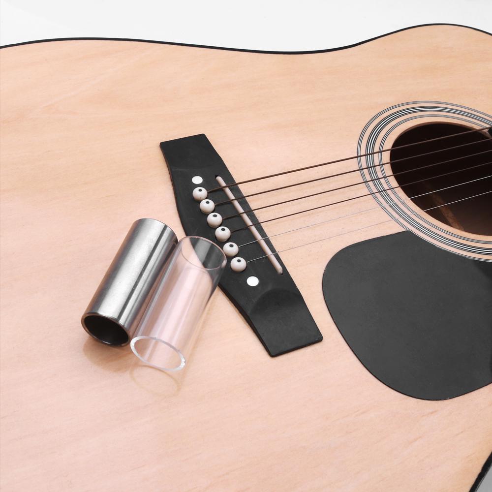 2 шт., комплект направляющих для гитарных пальцев со стеклянными направляющими из нержавеющей стали для бас-гитары