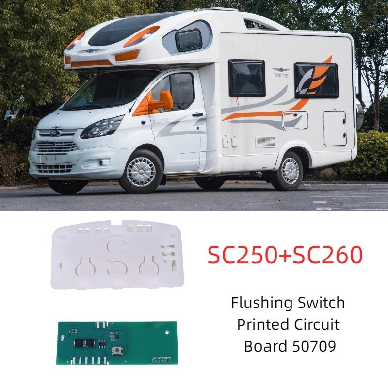 Для кассетного туалета Thetford SC250 C250 C260 Плата переключателя смыва 50709 Аксессуары для автодома