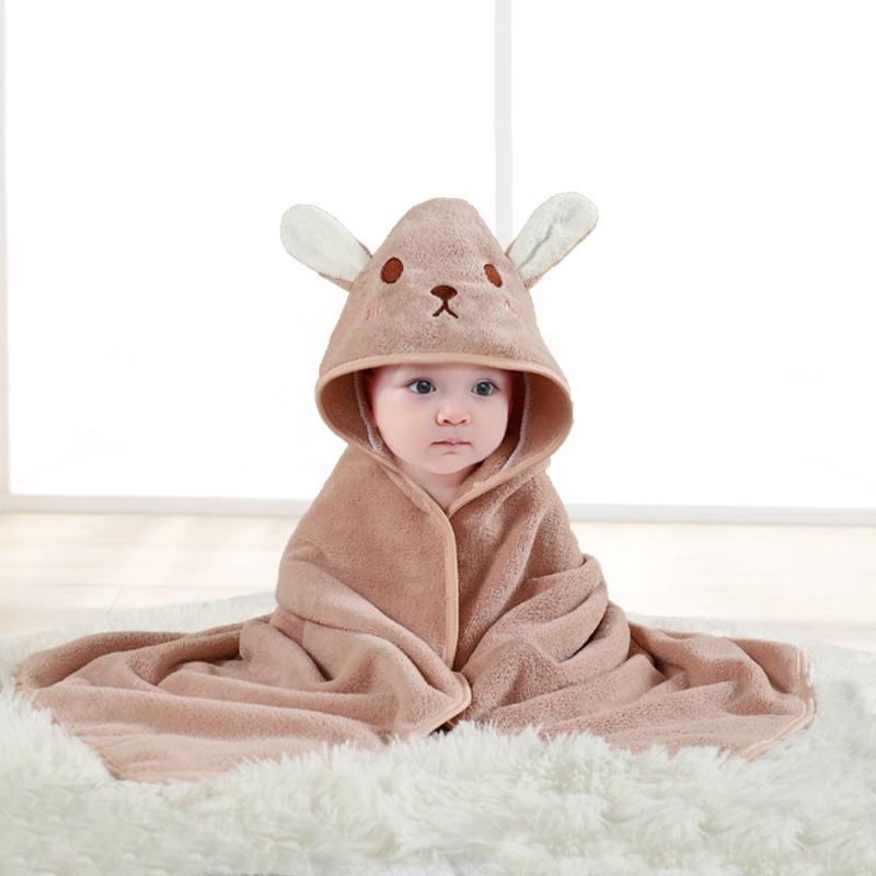 Cartoon Animal Baby Bath Towels Soft Newborn Hooded Towel Blanket Toddler Bathrobe Warm Sleeping Swaddle Wrap for Boys Girls