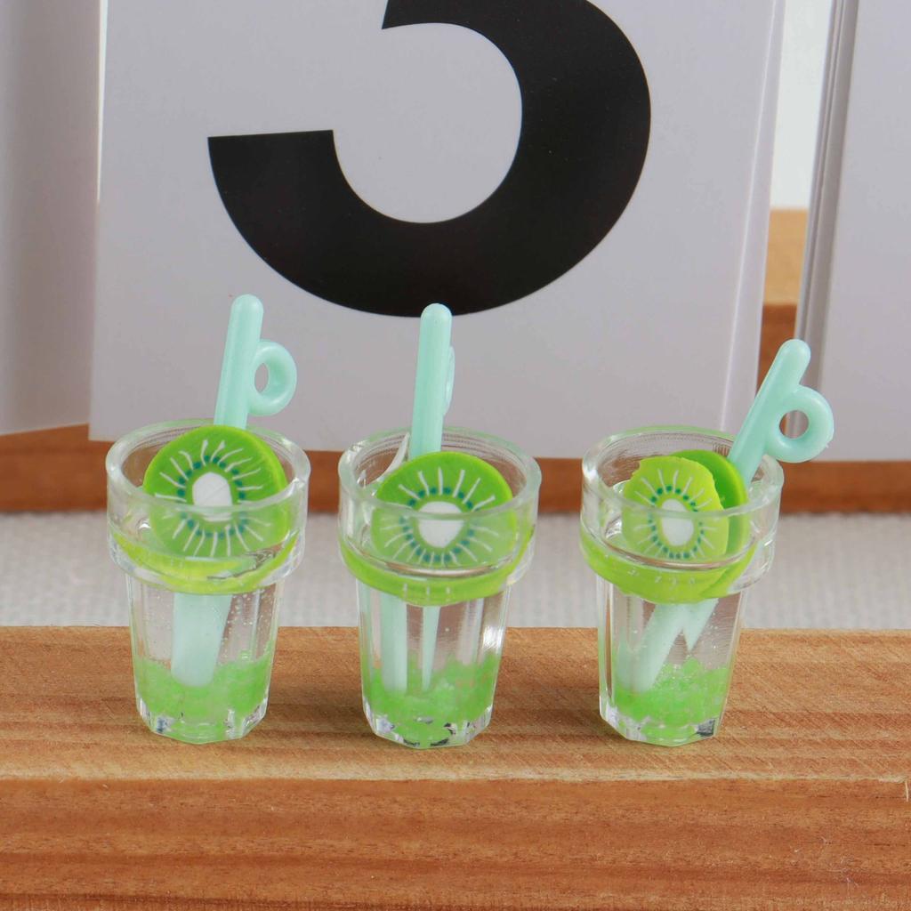 10 шт. Разные стили Летняя стеклянная бутылочка желаний Чашка для молочного чая Подвески-шармы для серег DIY Брелок Подвеска для ожерелья Изготовление ювелирных изделий