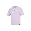 Essentials Alphanumeric Logo Geometric Print Crew Neck Short Sleeve T-Shirt Men Tops Light-Purple DO8897-530