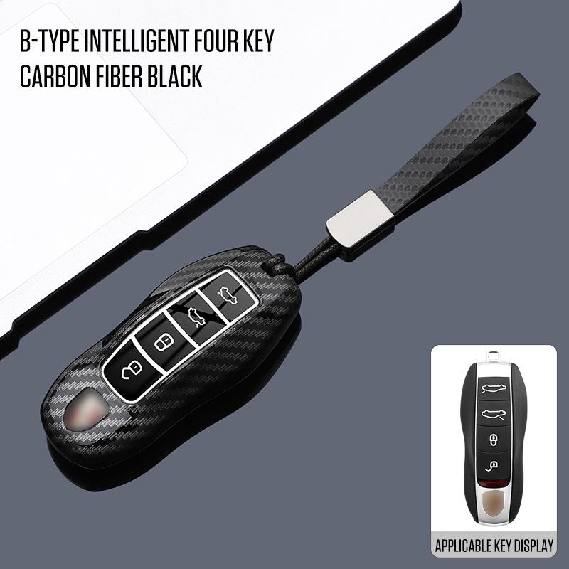 Porsche Carbon Fiber Key Cover for Panamera, Cayenne, Macan, 718, Taycan