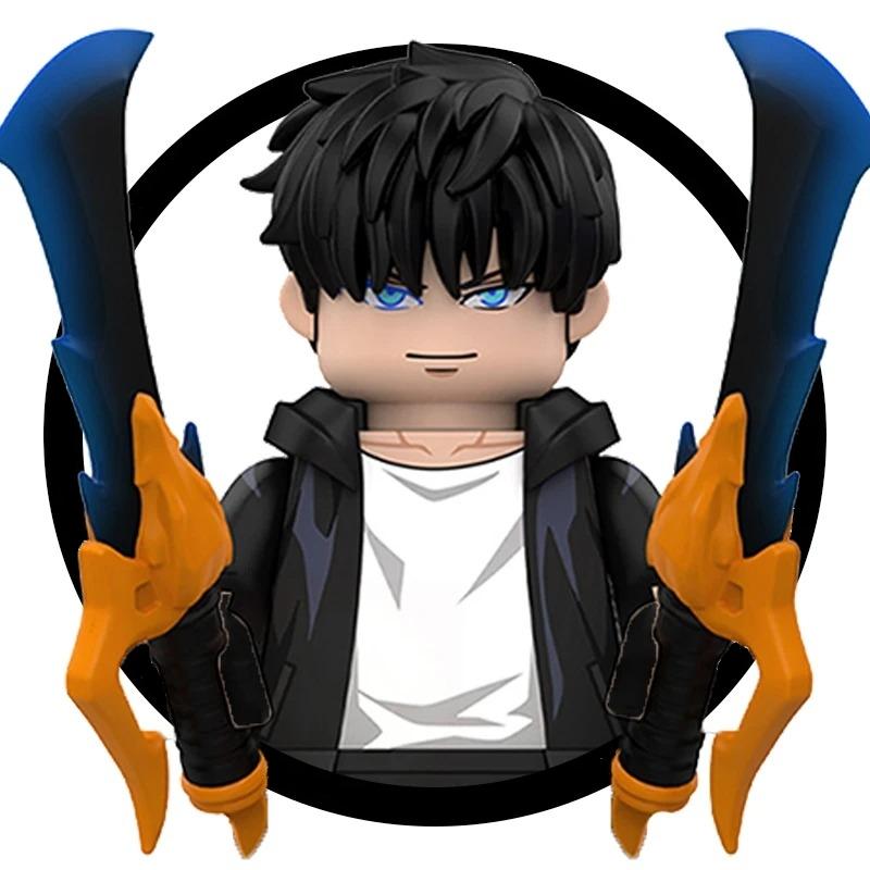 WM6220 WM6221 Аниме Мультфильм ТВ Solo Leveling Человек S Охотник Повышение Уровня Мини Строительные Блоки Фигурки Рождественский Фестиваль Игра Подарок Игрушка