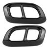 2Pcs Stainless Steel Tail Throat 4 Outlet Trim Fit for Mercedes Benz GLC GLE GLS W167 X253 X167 2020