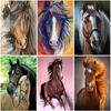 Horse DIY 5D Diamond Painting Full Round Drill Animal Diamond Embroidery Cross Stitch Rhinestone Mosaic Home Decor Gift