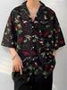 Aspersio Street Available In Palm and Other and Slightly Bad Boy Beach Blouse Aloha-style Open-Collar Short-Sleeve Shirt, Cool, Onii-style,