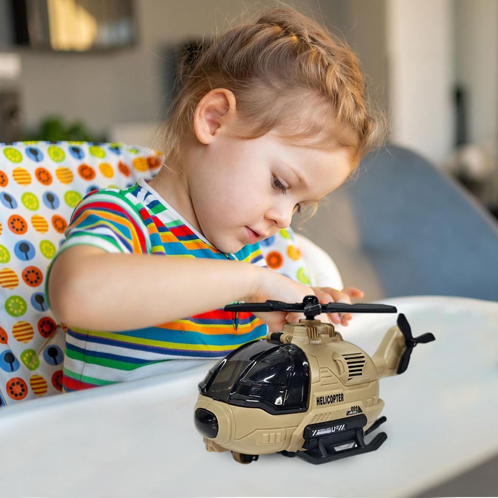 Имитация модели вертолета с вращением, подходит для подарков на день рождения для мальчиков и девочек