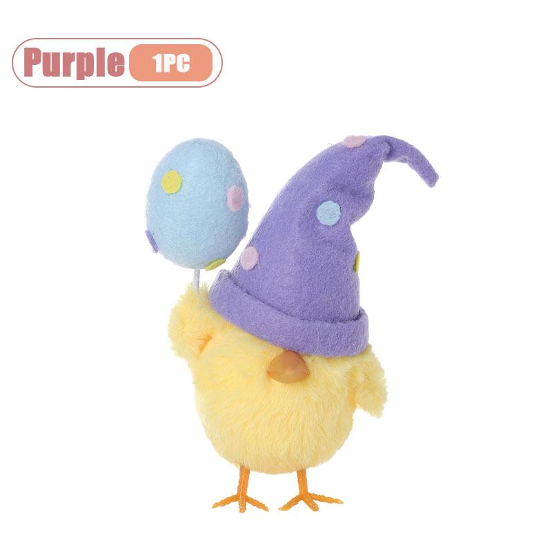1-5PCS Easter Decor Instagram Cute Egg Chick Doll Ornament Festival Party Gift Home Decoration Seasonal Display