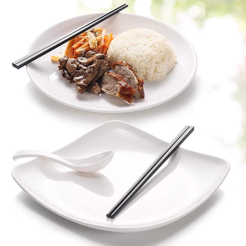 Oval Melamine 6-Compartment Divided Tray