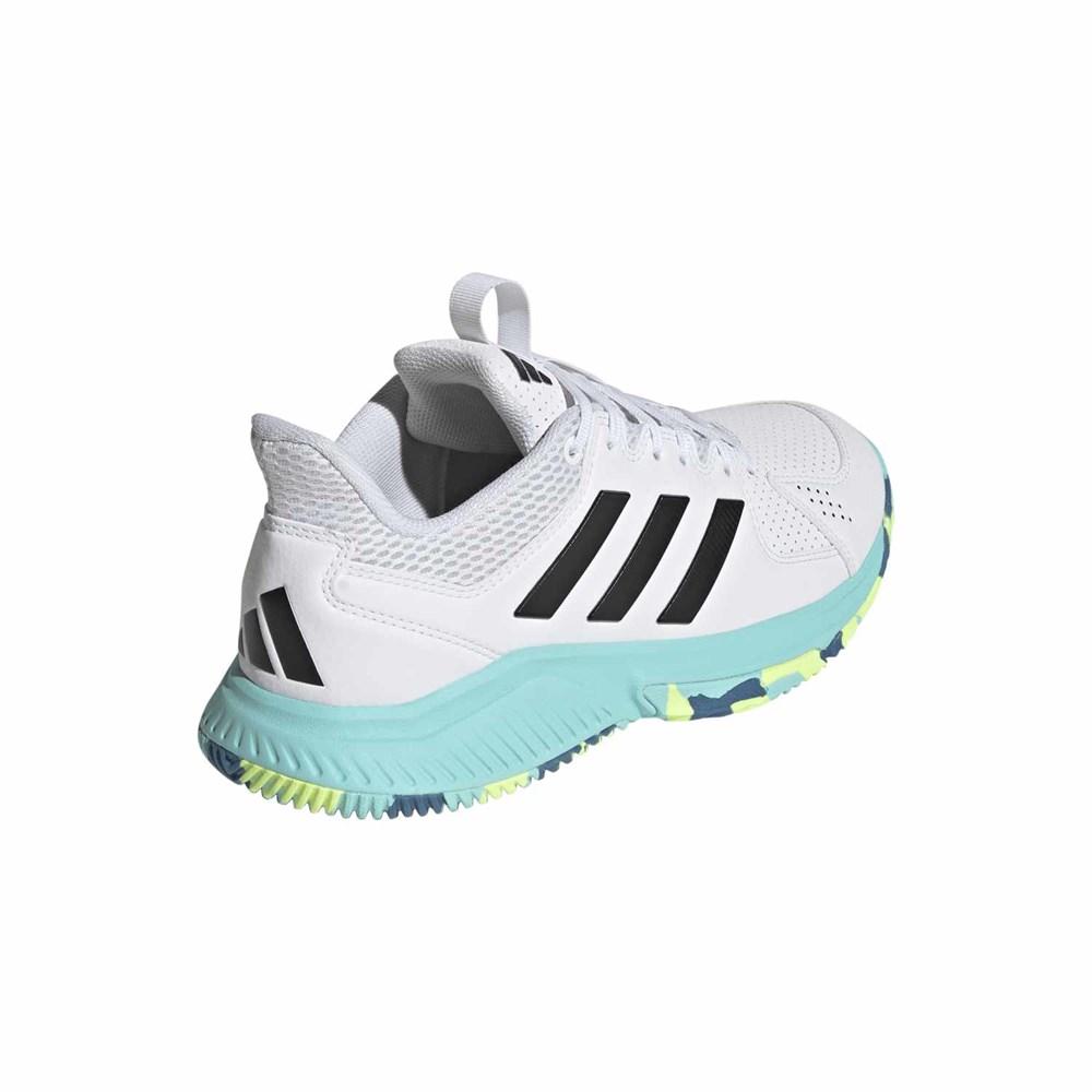 Adidas court flight sneakers breathable mesh white