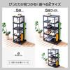 Tenma Shoe Rack, Easy To Assemble and Space-saving for Your Entryway. Five-tier Shoe Rack, Slim Design That Can Also Store Umbrellas. [Easy Assembly]