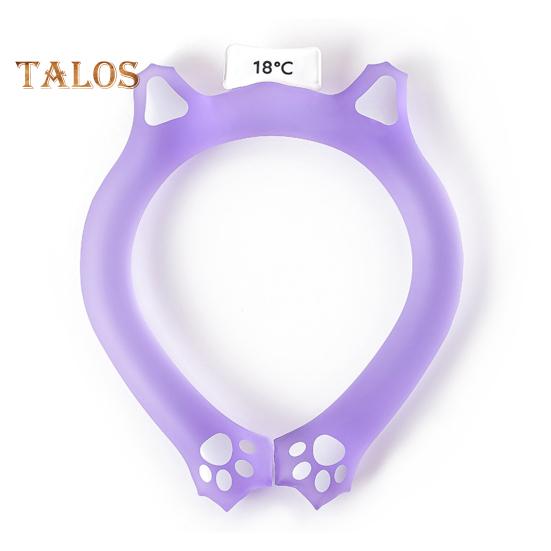 Летняя охлаждающая трубка для шеи Носимый охладитель для шеи Легкое многоразовое ледяное кольцо На открытом воздухе Предотвращение теплового удара Портативный воротник с обертыванием на шею