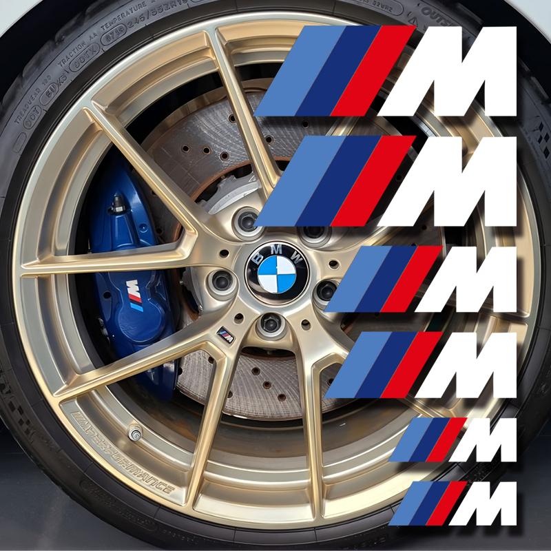 1 Juego Pegatinas Con Emblema Decorativo para Caliper de Freno Automotriz Compatible con BMW M E81 E82 E88 E90 E91 E92 E93 F30 E UA7