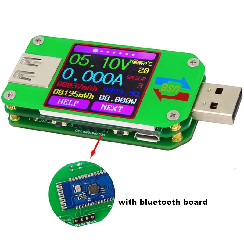 Тестер USB серии UM с цветным дисплеем, микровольтметр, детектор тока, вольтметр, измерение заряда аккумулятора