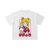 Хлопковая футболка унисекс с принтом Minako из Sailor Moon V9, 260 г/м², двойная пряжа, 32 нити, 100% хлопок, плотная