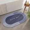 Bathroom Water Mat Antislip Absorbent Quick Dry Floor Mat For Toilet Shower Room