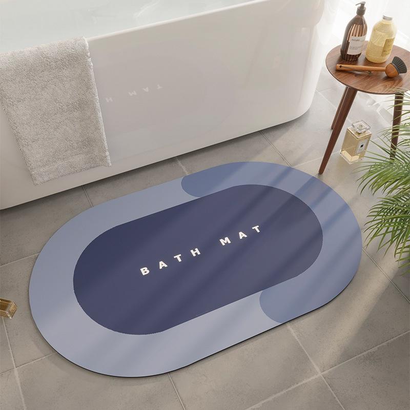 Bathroom Water Mat Antislip Absorbent Quick Dry Floor Mat For Toilet Shower Room