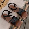Summer New Women's Flat Bottom Roman Strap Sandals with Non Slip Rubber Soles Fashion Women's Shoes Size 36-43