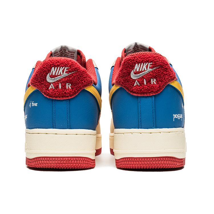 Nike Air Force 1 Skateboard Shoes Men's Beige Red Blue DO5220-161(Team22-A-BOX)
