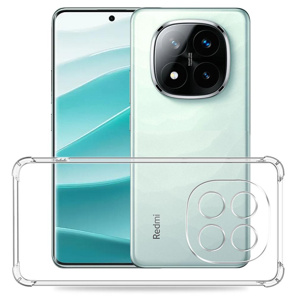 Для Redmi Note 14 Pro 5G чехол прозрачный противоударный подушка безопасности TPU силиконовый мягкий чехол для телефона для Redmi Note 14 Pro Plus бампер чехол Shell