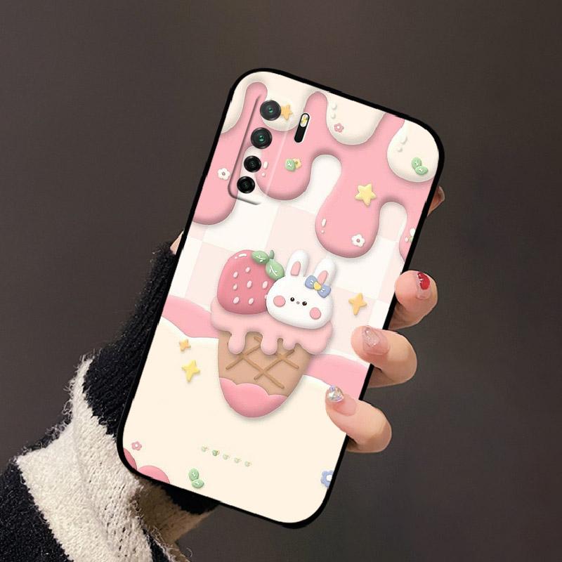 Чехол для Huawei P40 Lite 5G Nova 7 SE Милый Мультяшный Чехол Ударопрочный Мягкий Силиконовый Корпус Телефона Funda Для Honor 30S Russian Edition