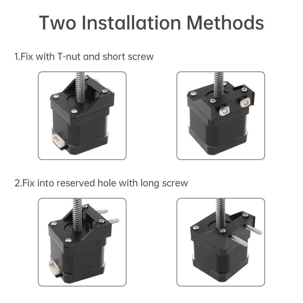 Nema 17 Aluminum Z Axis Stepper Motor Bracket 42mm Fixed Mount Heavy Duty 3D Printer Upgrade Professional Grade