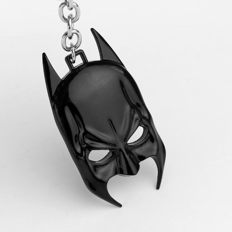 Movie Super Hero Mask Logo Keychain Key Holder Pendant Charm Cosplay Jewelry Birthday Gift Drop-ship