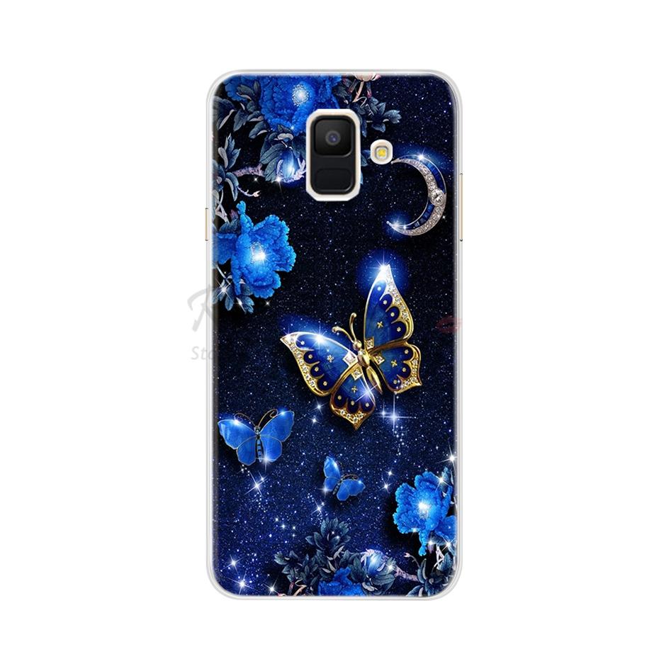 Для чехла Samsung A6 2018 Чехол A600F Мягкий Силикон ТПУ Задняя Крышка Чехол для Телефона Для Samsung Galaxy A6 Plus 2018 A605 A605F A 6 Чехол