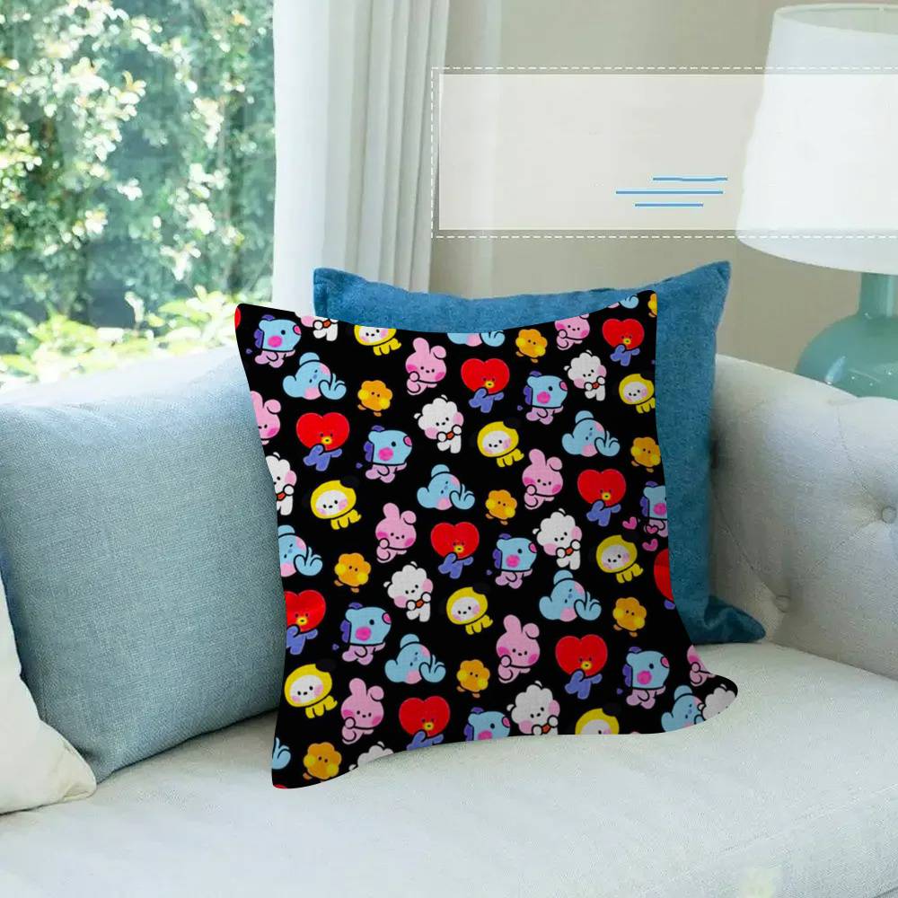 Pillow Dust Cover Bedroom Kids Party Decoration Pillowcase Birthday Children Gift Cute B-Bt Cartoon 21S Anime