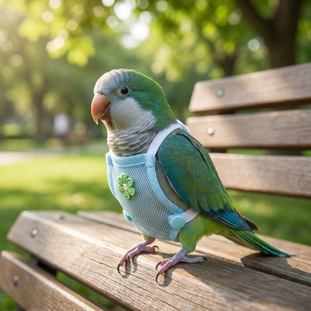 Snap-Closure Bird Flight Suits Breathable Mesh Parrot Nappy Pet Parrot Diaper Birds Supplies