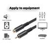 AV Extension Cable High Fidelity Stable Lossless Transmission Plug Play RCA Male To Female Lotus Head Extension Coaxial Line for Speaker