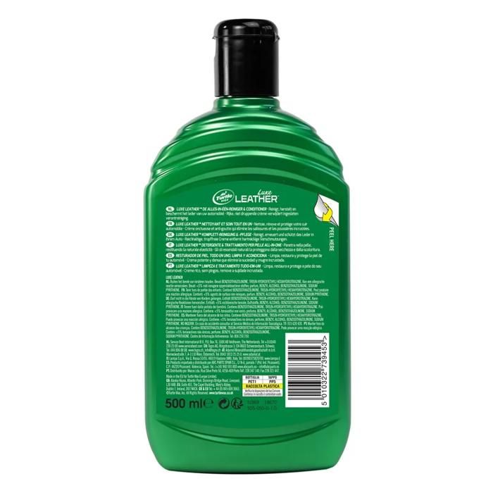 Nettoyant cuir - Turtle Wax - GL de luxe - 500ml - Protection UV