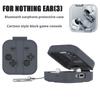 Защитный чехол для Bluetooth-наушников Nothing Ear 3, мультяшный стиль, черный силиконовый чехол, ремешок-брелок с защитой от вибрации
