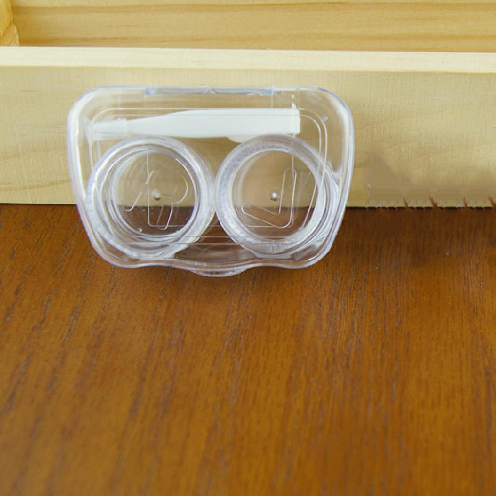1 шт. Прозрачный практичный портативный женский футляр для контактных линз для путешествий, держатель для хранения контактных линз