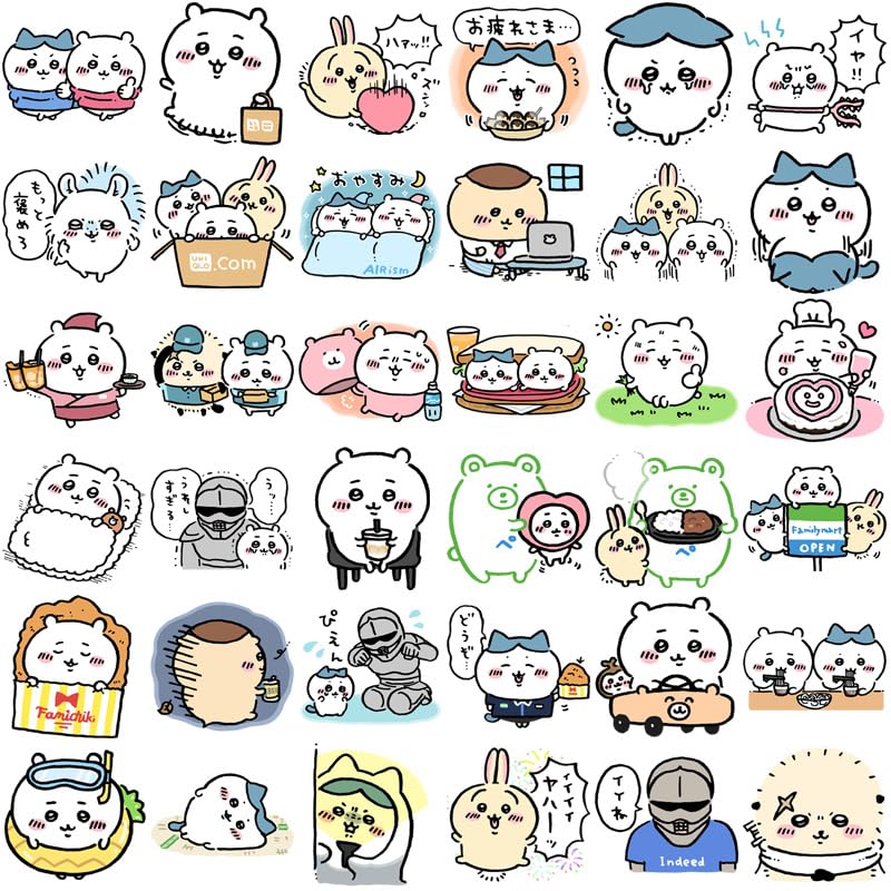 Kawaii Cute Anime Waterproof Cute and Stylish Cartoon DIY Stickers Stickers, 100-Piece Set, Stickers, Decals,