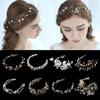 Girls Handmade Tiara Jewelry Rhinestone Headpiece Pearl Head Wear Crystal Headband Bridal Hairpin