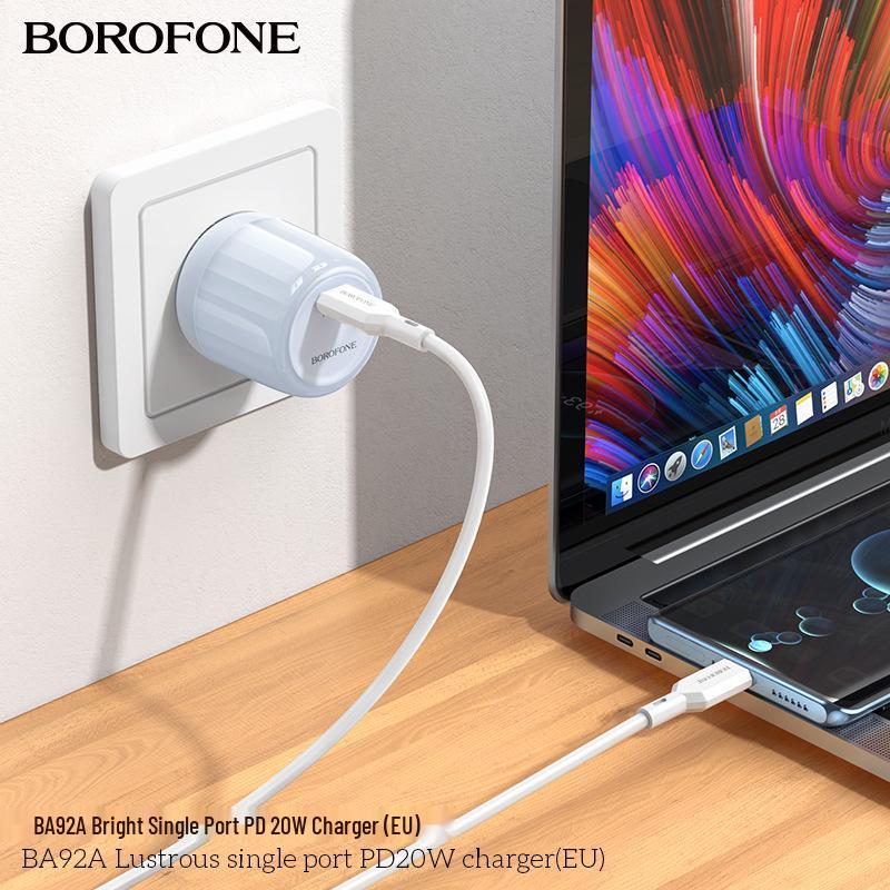 BOROFONE BA92A 20 Вт PD Быстрое зарядное устройство Type-C EU Адаптер