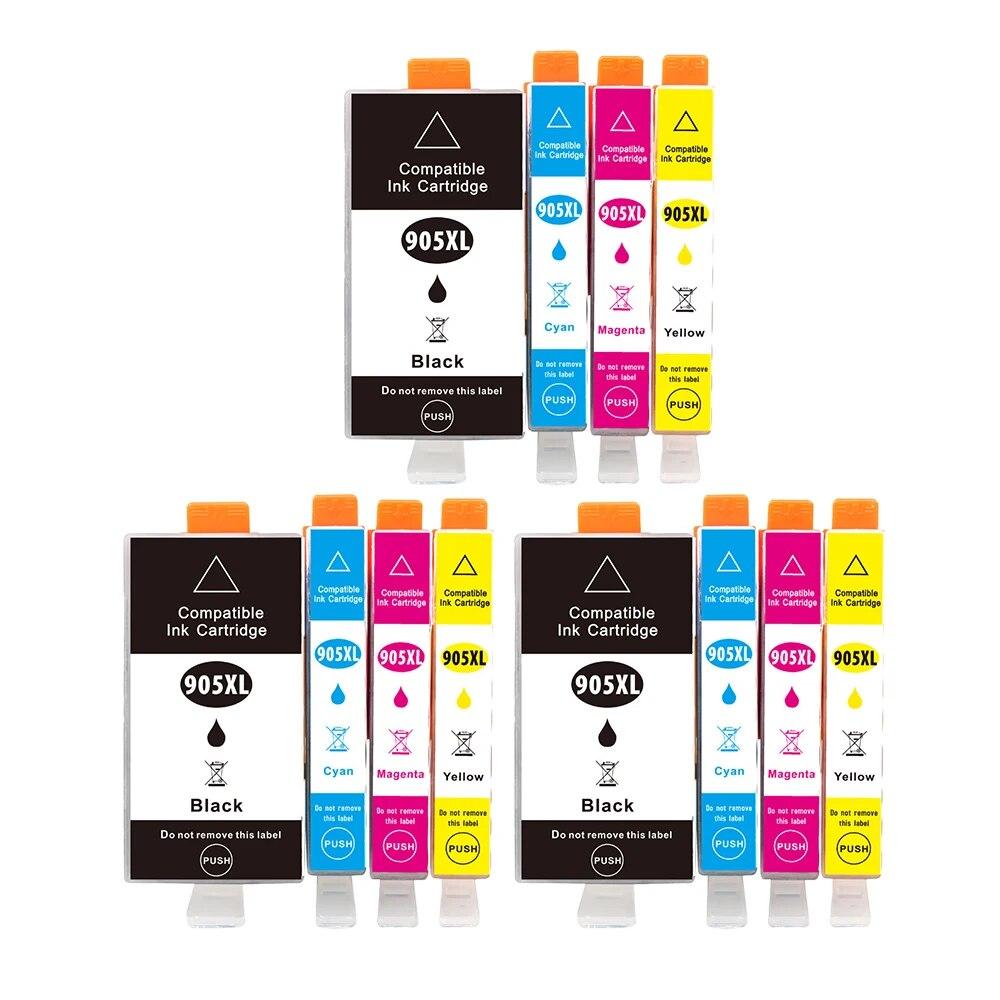 Новый картридж с чернилами 905XL 905 909XL для HP Officejet Pro 6970 6950 6960 6966 6968 6974 6975 универсальный принтер 909 1 компл.