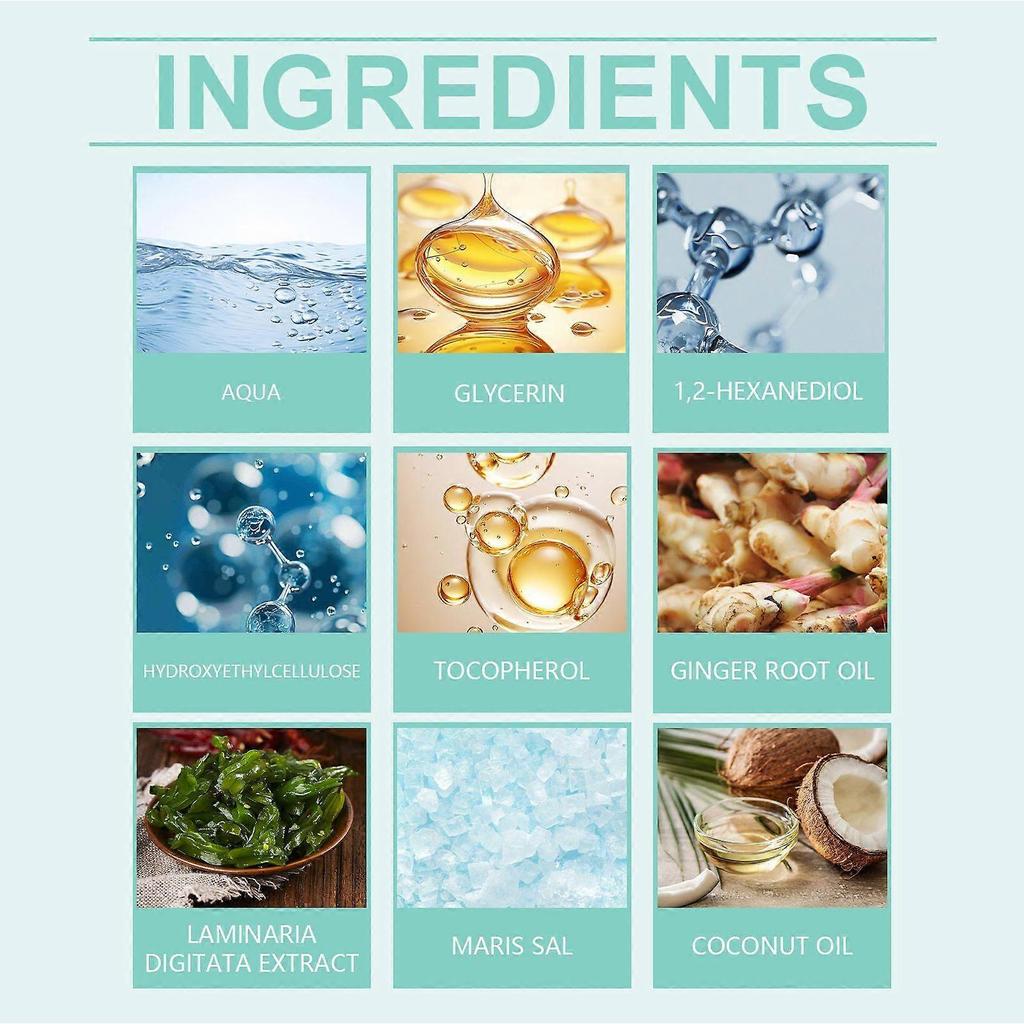 Sea Salt Hair Spray - Nourishing, Moisturizing & Oil-Control for Shiny, Smooth Hair - No-Rinse, Lightweight, Suitable for All Hair Types - 100ml