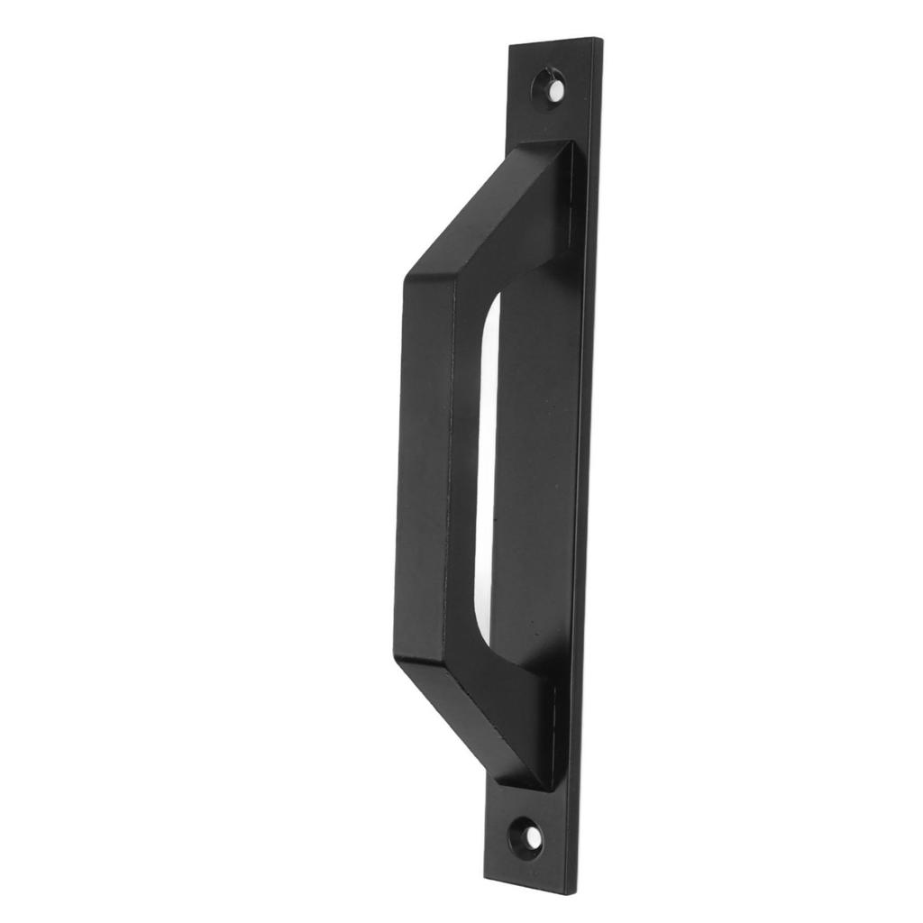 Ручка для раздвижной двери, металлическая, гальванизированная, ручка для двери амбара с крепежными винтами, черная