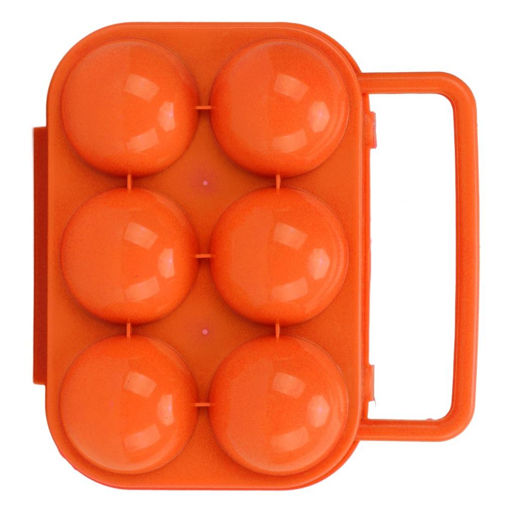3 Pcs Sturdy Shockproof Egg Storage Carrier 6 Grid Egg Container Egg Organizer Box Outdoor Camping