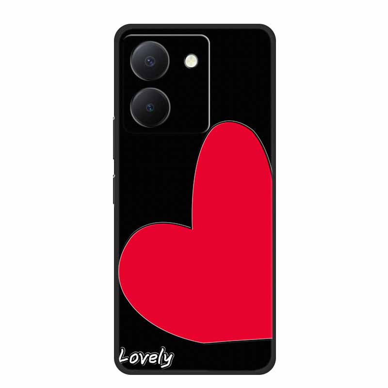 3D Emboss Case For Vivo Y27s Phone Case Relief Black Silicone Soft Back Cover Coque Funda For Vivo Y27s Case Y 27 s Capas 6.64"