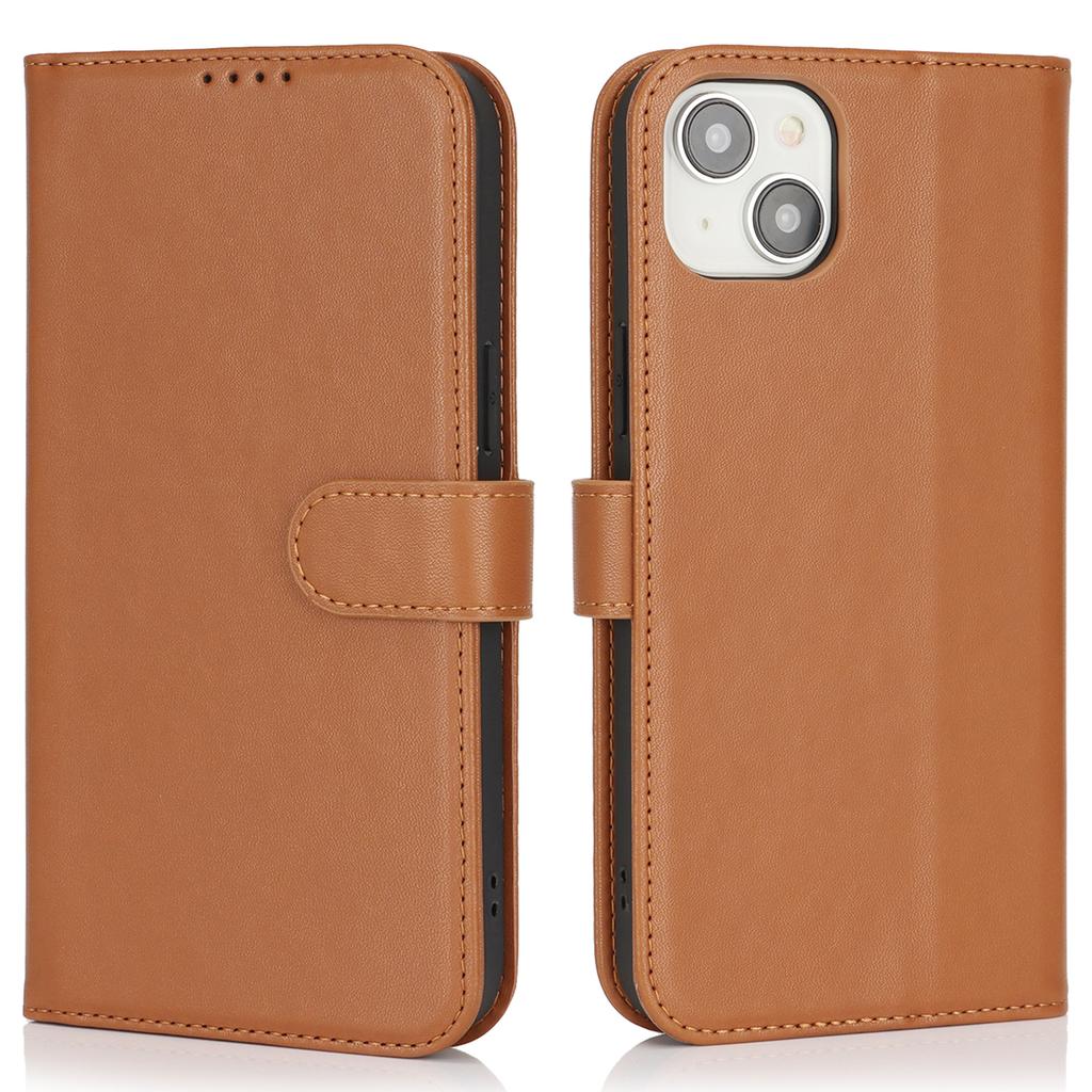 For iPhone 15 Plus/14 Plus Stand Case Shockproof Leather Wallet Phone Cover