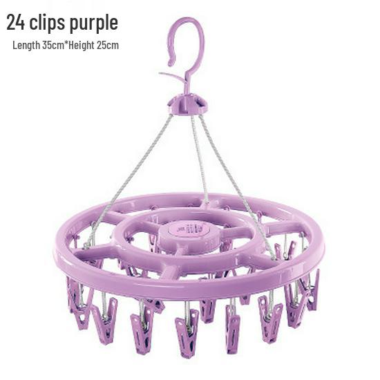 Sock Drying Windproof Underwear Rack With Thickened Multifunctional Hanger Clips